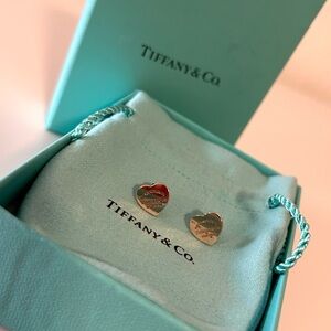 Tiffany & Co Heart Tag Stud Earrings